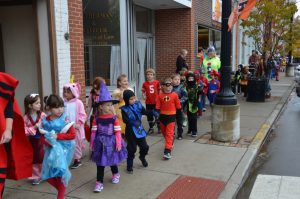 Photograph of a a group of kids lined up